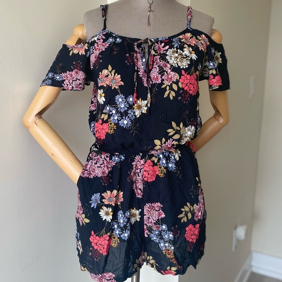 Boho Floral Shorts Jumper - L - Picture 2 of 9